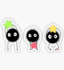 spirited away -- soot sprites and their stars Transparent Sticker