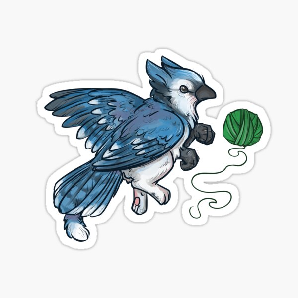 Chibi Blue Jay Acrylic Blocks for Sale