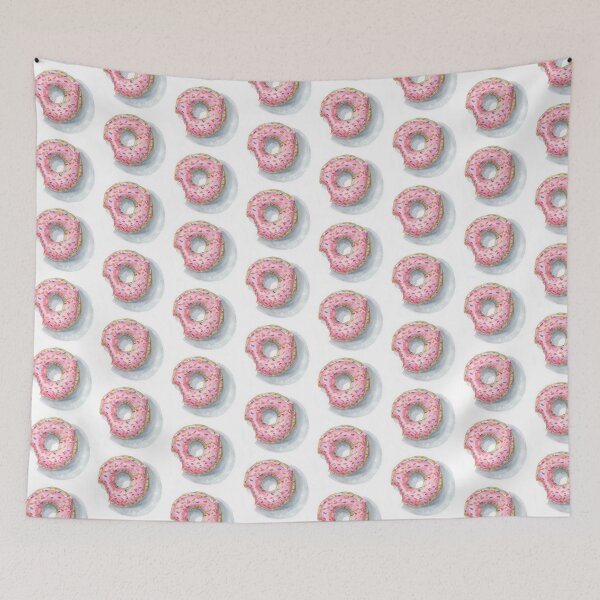 Item preview, Strawberry Glazed Donut designed and sold by sarahvogelart.