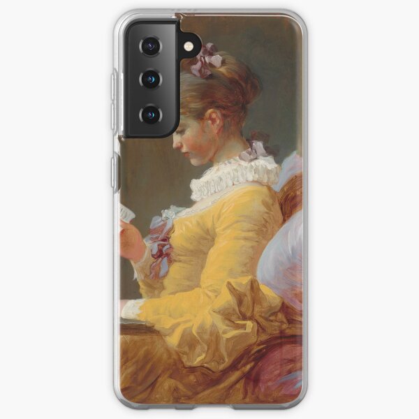 A Young Girl Reading Samsung Galaxy Soft Case