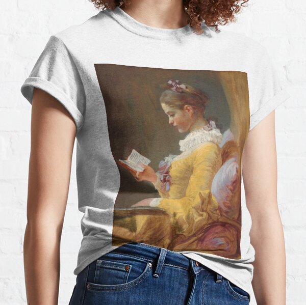 A Young Girl Reading Classic T-Shirt