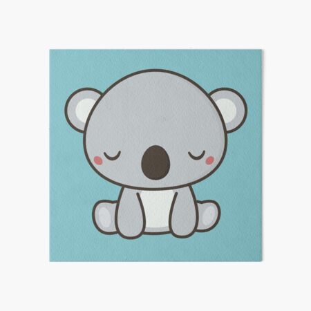 Kawaii Cute Koala Bear Design  Art Board Print for Sale by wordsberry