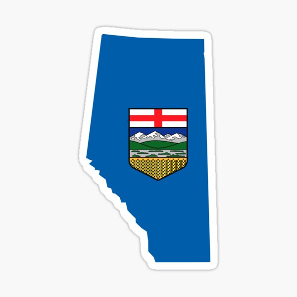 Item preview, Alberta Flag Map designed and sold by abbeyz71.