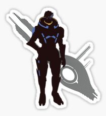 Garrus Vakarian - Sunset Shores Sticker