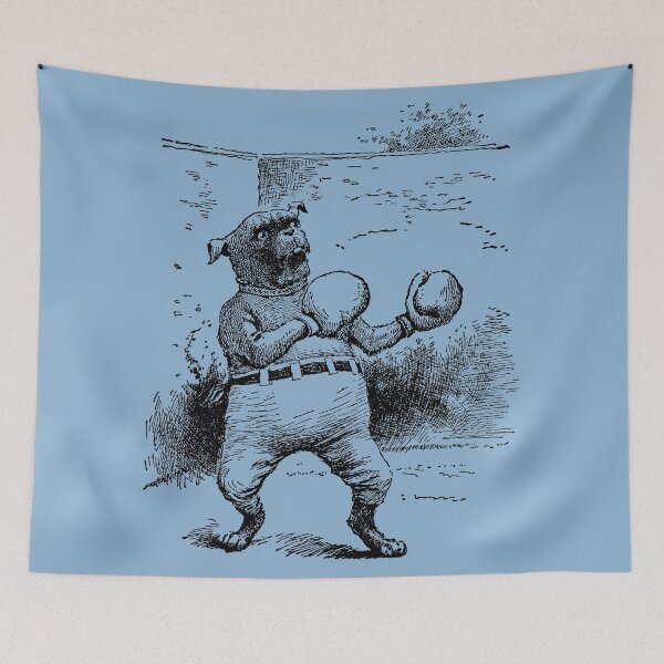 Item preview, Boxing Dog | Antique Drawing | Old-Style Illustration designed and sold by freshlypeeled.
