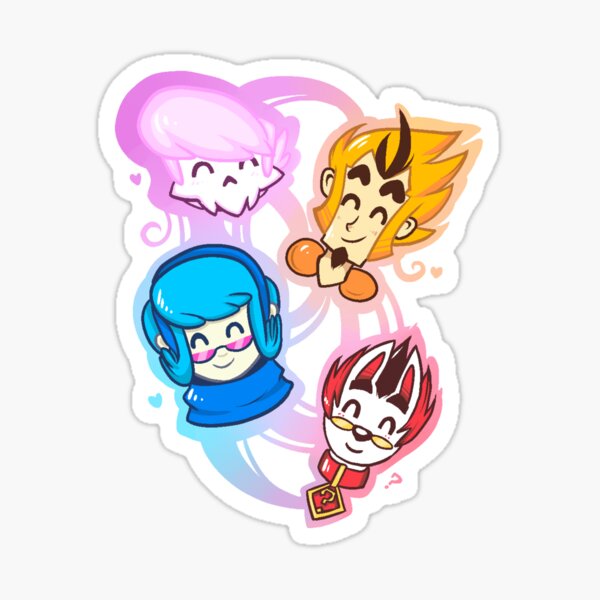 Mystery Skulls Sticker
