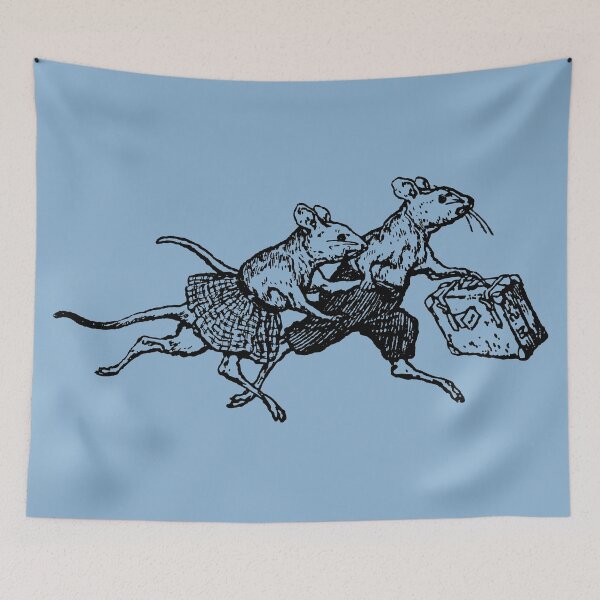 Item preview, Runaway Mice | Antique Drawing | Old-Style Illustration designed and sold by freshlypeeled.