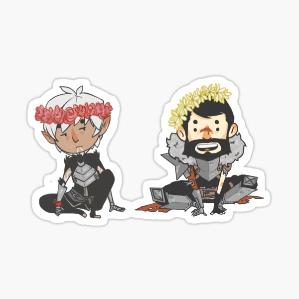 Fenris and Hawke Sticker