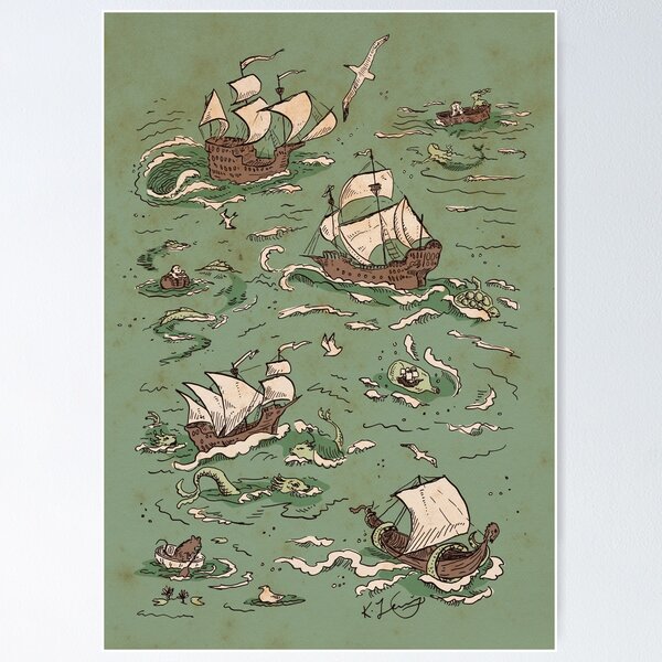 Item preview, Ships a-sailing designed and sold by tanaudel.