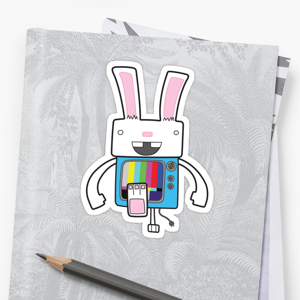 bunny ears sticker