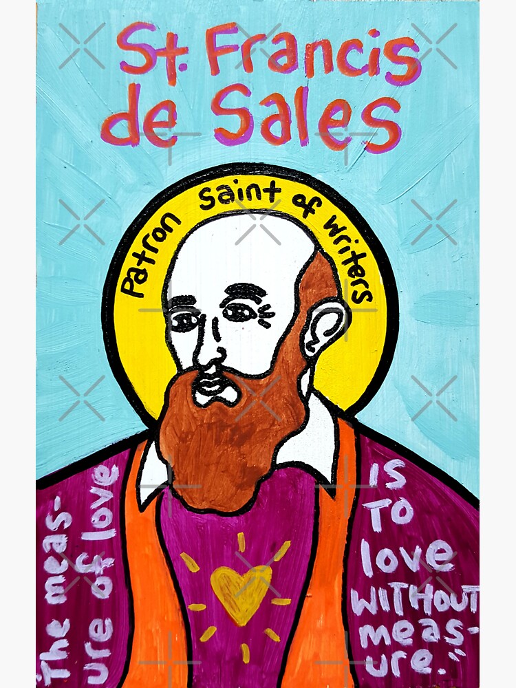 St. Francis de Sales religious folk art by krusefolkart