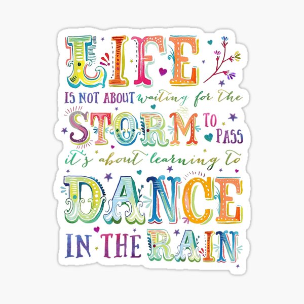 Dance in the Rain Sticker