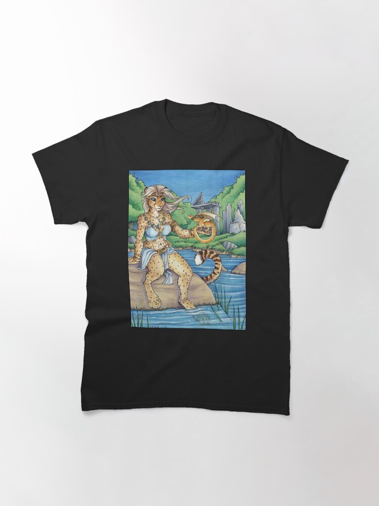 Thumbnail 3 of 7, Classic T-Shirt, Cheetah and Dragon designed and sold by cybercat.