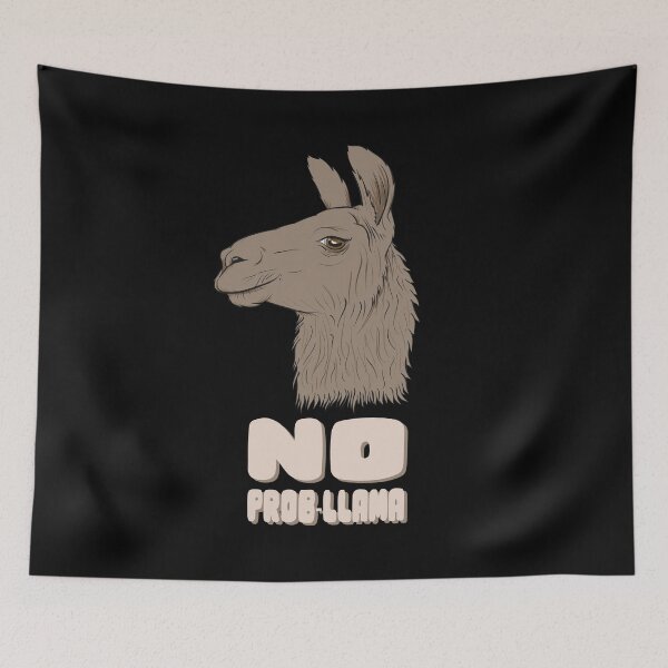 Item preview, No Prob Llama Funny Llamas Alpacas Peruvian Pun designed and sold by KNUXX Shop.