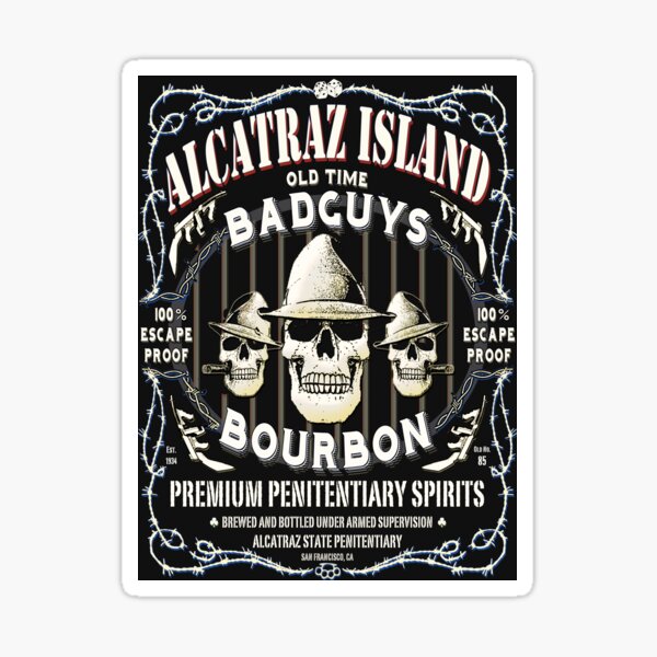 Item preview, Alcatraz Island BadGuys Bourbon Label-2 designed and sold by GUS3141592.
