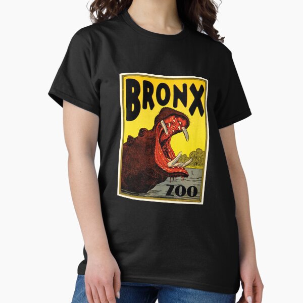 Vista previa del artículo con la obra «Hipopótamo Vintage Visita El Zoológico Bronx», diseñado y vendido por tcgrand.