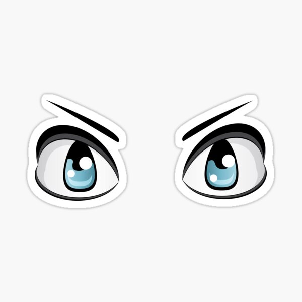 Colorful Male Eyes Sticker for Sale by AnnArtshock