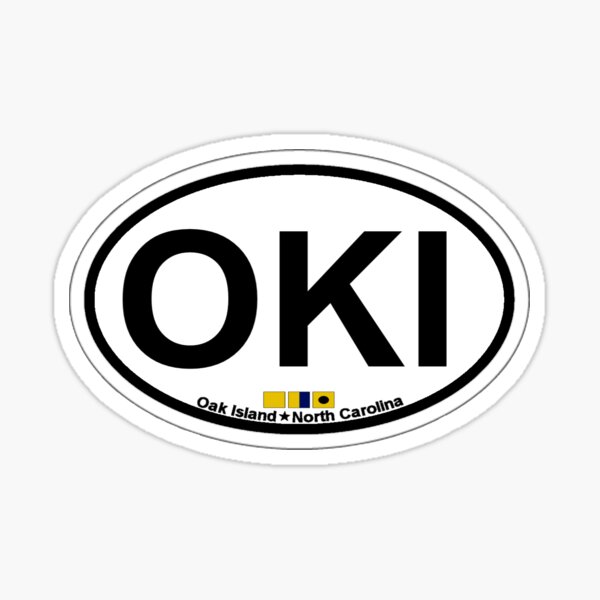 Oak Island - North Carolina. Sticker