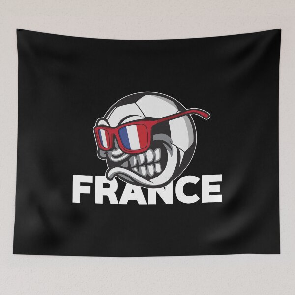Item preview, Angry France Soccer Ball with Sunglasses French Flag Accessoires designed and sold by festivalshirt.