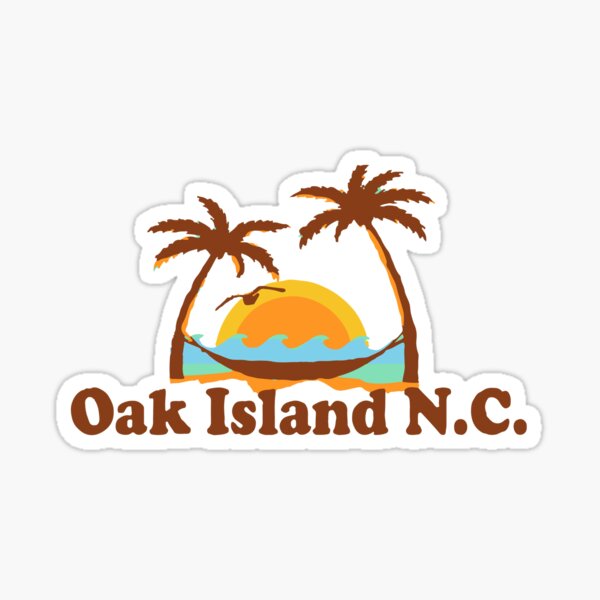 Oak Island - North Carolina. Sticker