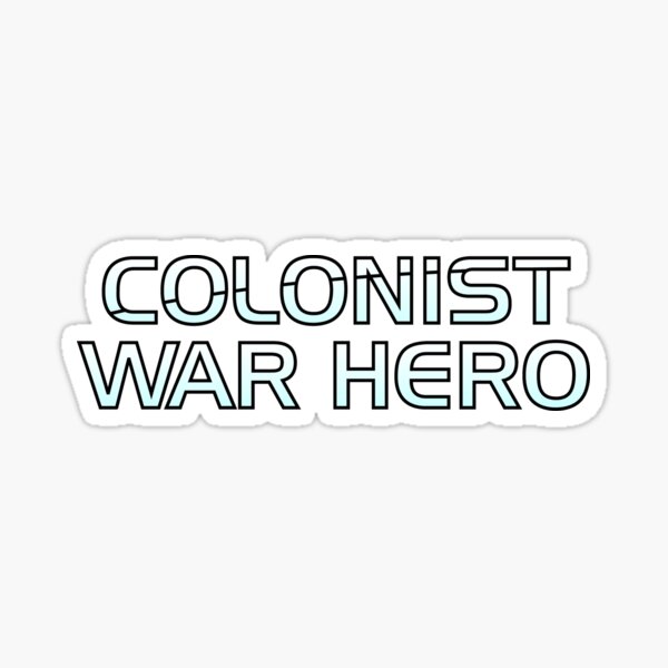 "Mass Effect Origins Colonist War Hero" Sticker for Sale by JBGD Redbubble