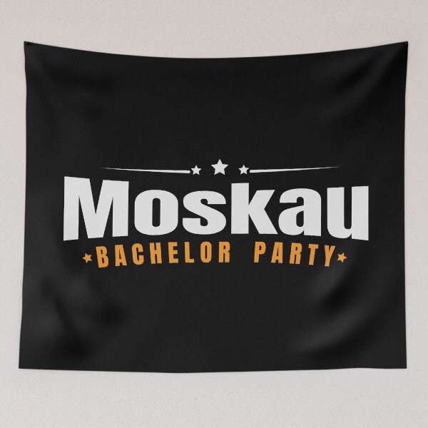 Item preview, Bachelor Party Shirt Moskau Pre Wedding Celebration Tee designed and sold by haselshirt.