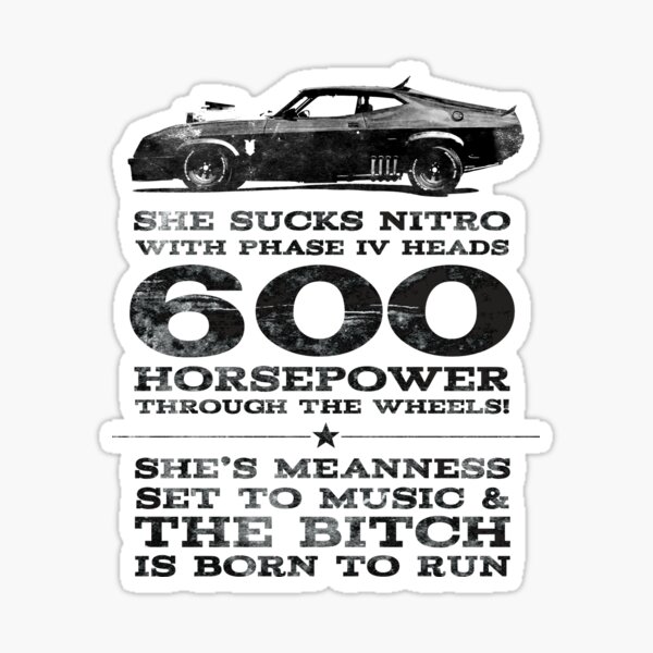 Mad Max Pursuit Special aka L'Intercepteur Sticker
