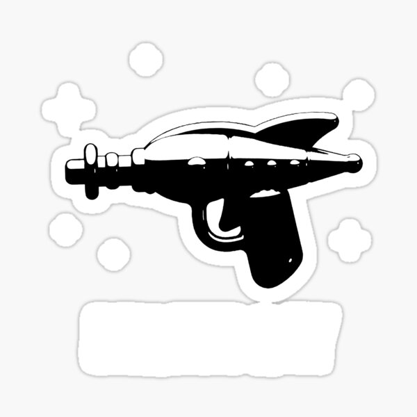 Ray Gun Stickers Redbubble - ray gun decal roblox