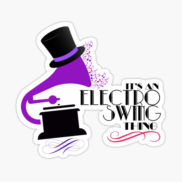 Electro Swing Sticker