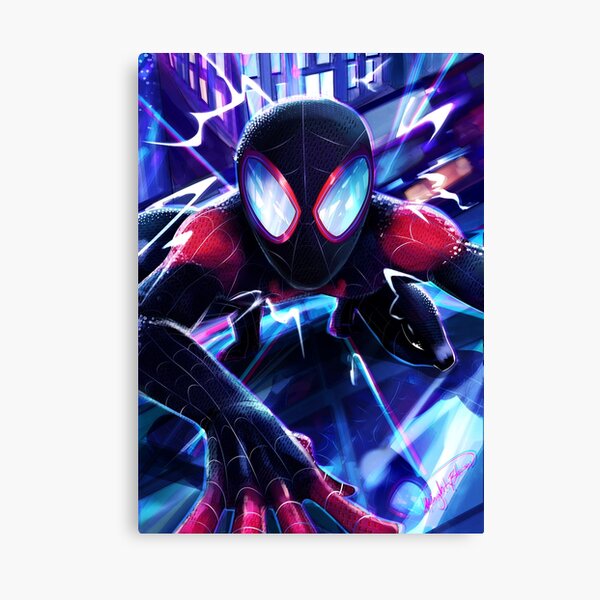 Lienzos Spider Man Redbubble - entré al universo de spiderman en roblox roblox spider verse