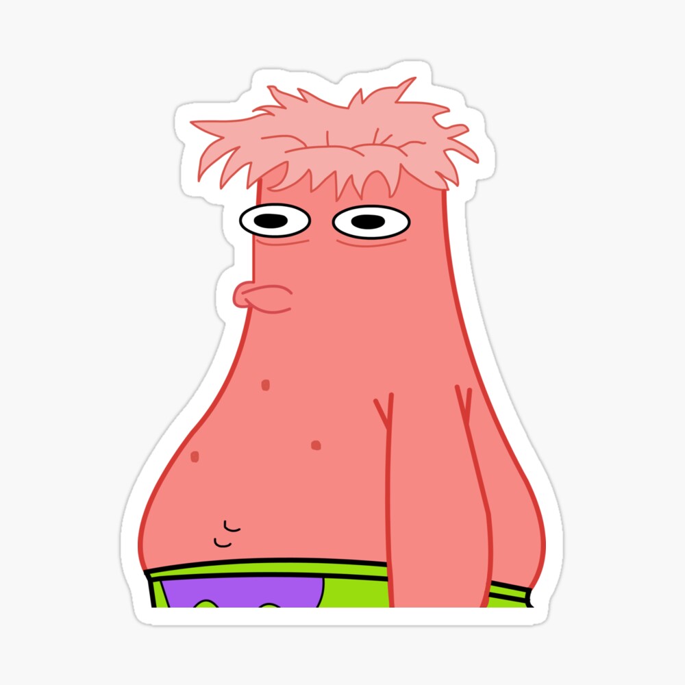 Ripped Head Pin Head Patrick - SpongeBob Poster