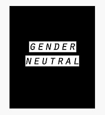 gender neutral Photographic Print