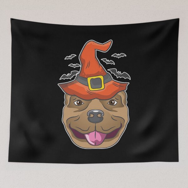 Item preview, Halloween Shirt Witch Pitbull Dog Costume Gift designed and sold by haselshirt.