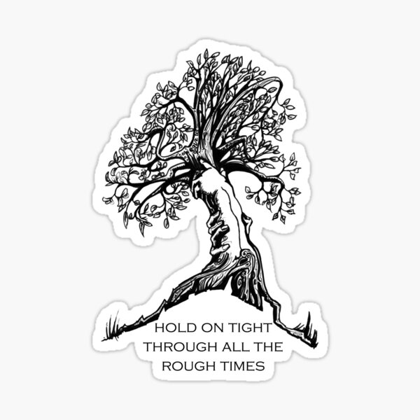 Hold On Tight Sticker