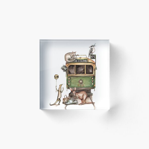 Melbourne tram Acrylic Block
