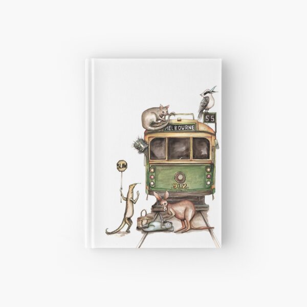 Melbourne tram Hardcover Journal