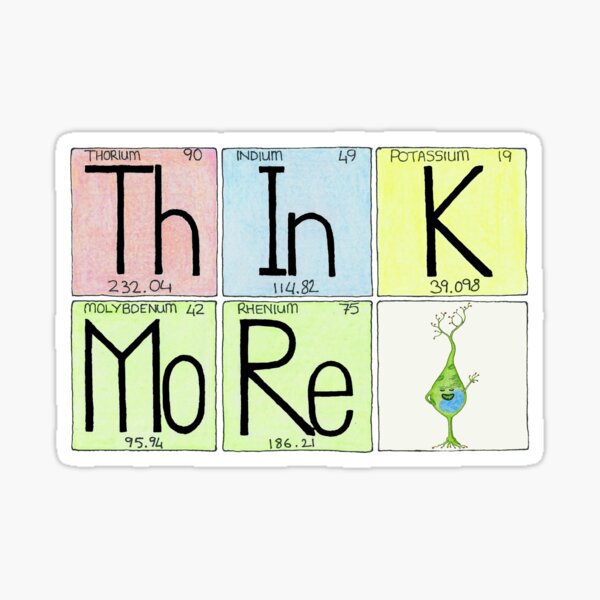  ThInK  MoRe Brain Cell  Sticker by Immy Redbubble