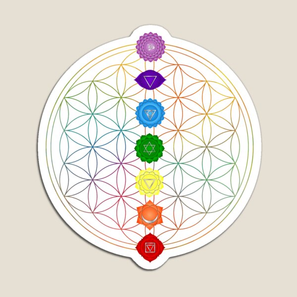 Item preview, Flower of Life Seven Chakras designed and sold by Bluepress.