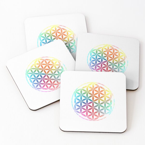 Item preview, Rainbow Sacred Geometry Flower of Life designed and sold by Bluepress.
