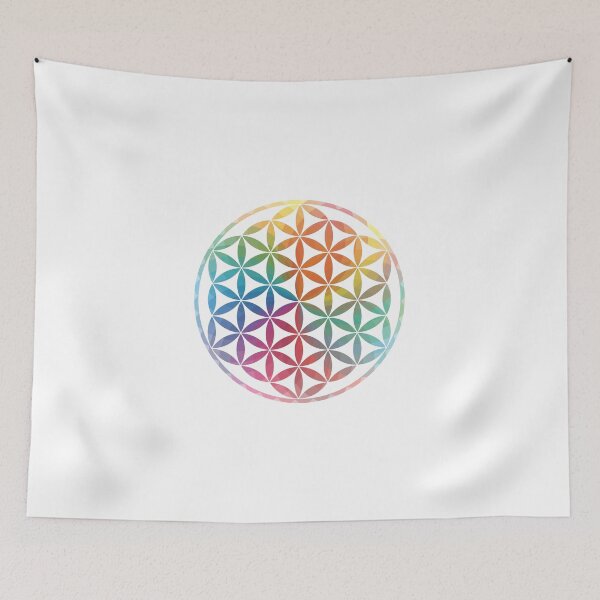Item preview, Rainbow Sacred Geometry Flower of Life designed and sold by Bluepress.