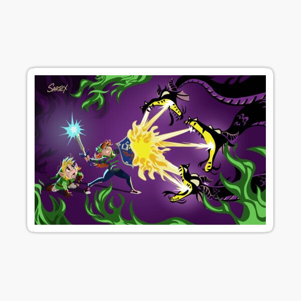 Vivian James & Link Purple Sticker