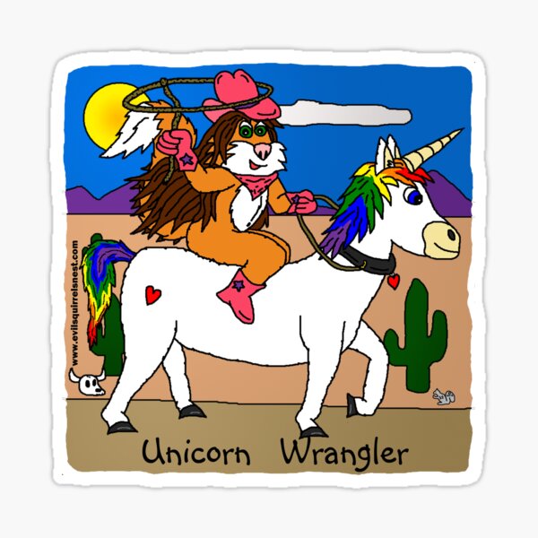 Unicorn Wrangler Sticker