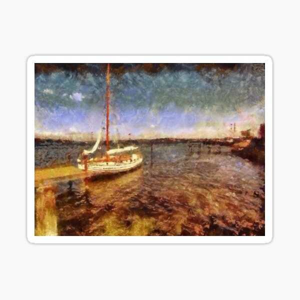 Item preview, Old vintage wooden sail boat designed and sold by Ron Zmiri.