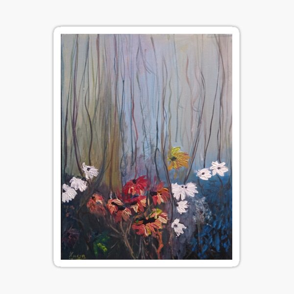 Flowers in forest Sticker