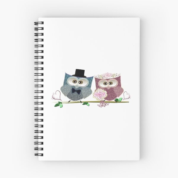 Item preview, Cute Bride and Groom Wedding Owls Art designed and sold by ckeenart.