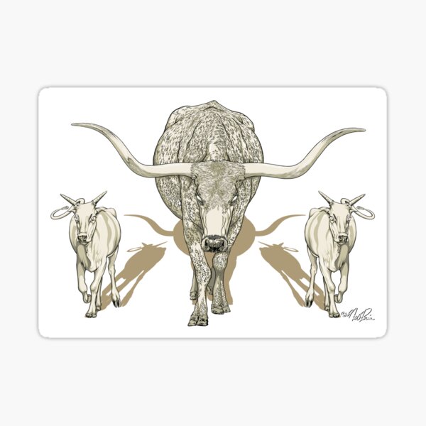 Artikel-Vorschau von Mama Longhorn & Babys, designt und verkauft von rewireddesign.