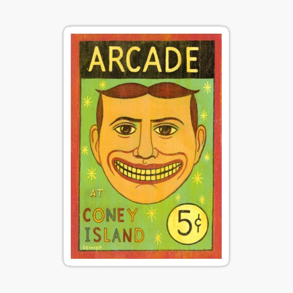 Arcade at Coney Island Sticker