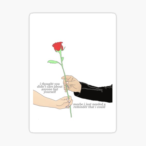Captain Swan Rose Sticker