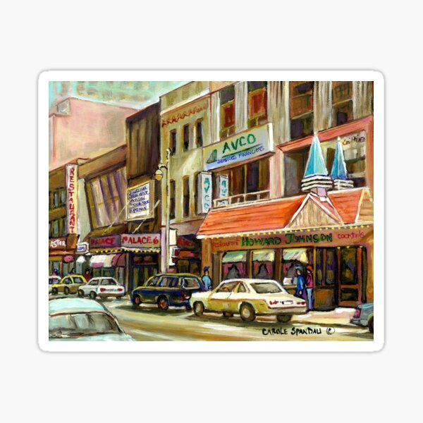 Item preview, VINTAGE MONTREAL DOWNTOWN STREET SCENE ST.CATHERINE STREET designed and sold by Carole  Spandau.