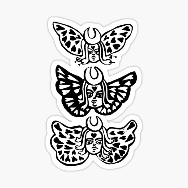 Judgement tarot (black) Sticker